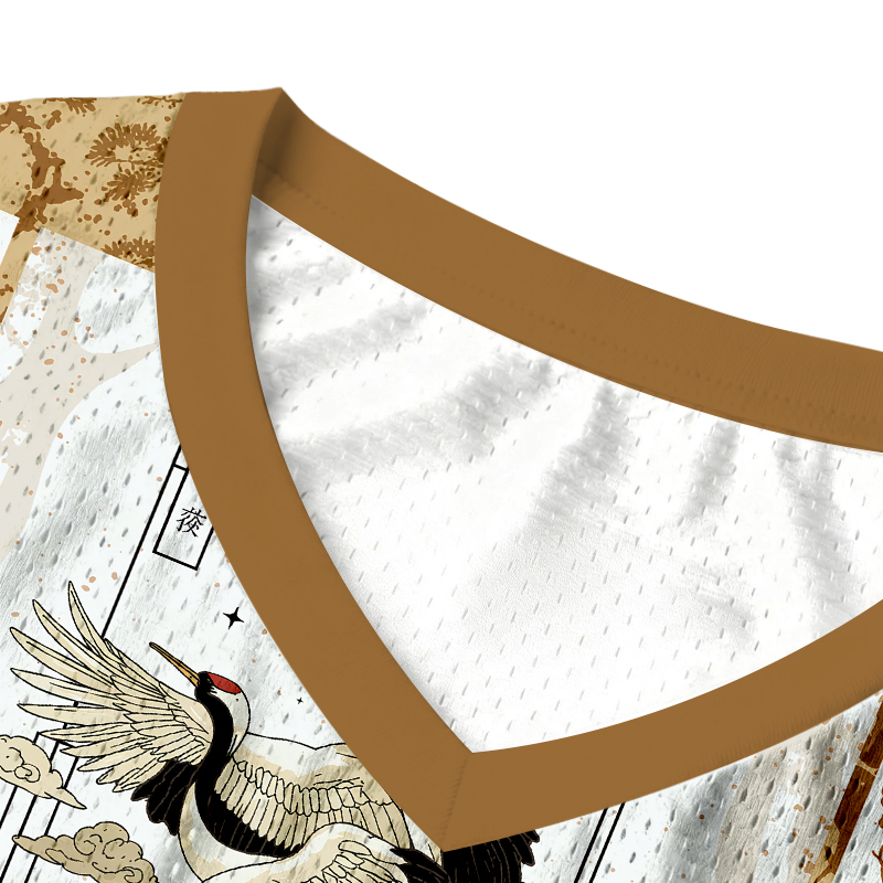 Tokyocanvas Ancient Pines & Cranes Jersey Tank