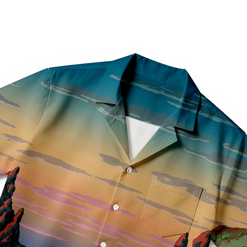 Tokyocanvas Islands At Sunrise Hawaiian Shirt