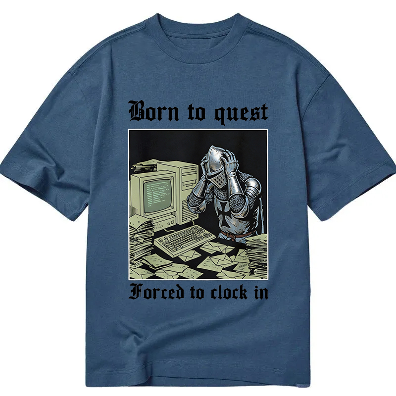 Tokyocanvas Born to Quest Forced to Clock Classic T-Shirt