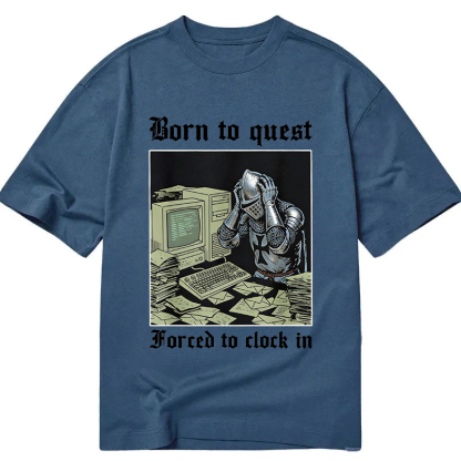 Tokyocanvas Born to Quest Forced to Clock Classic T-Shirt
