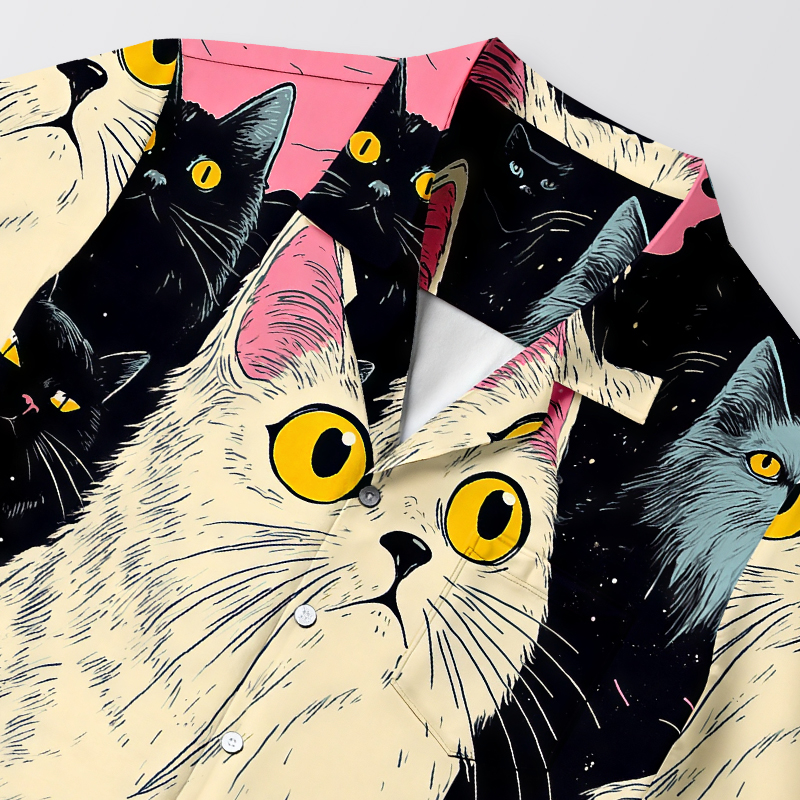 Tokyocanvas Cat's Fantasy Universe Hawaiian Shirt