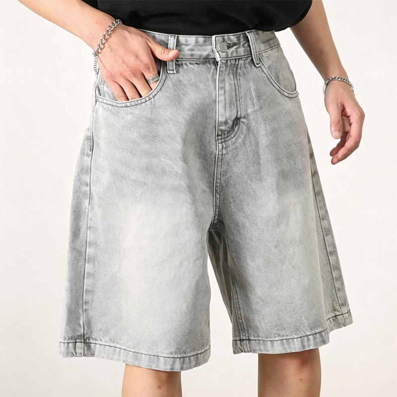Tokyocanvas Classic Gray Denim Short