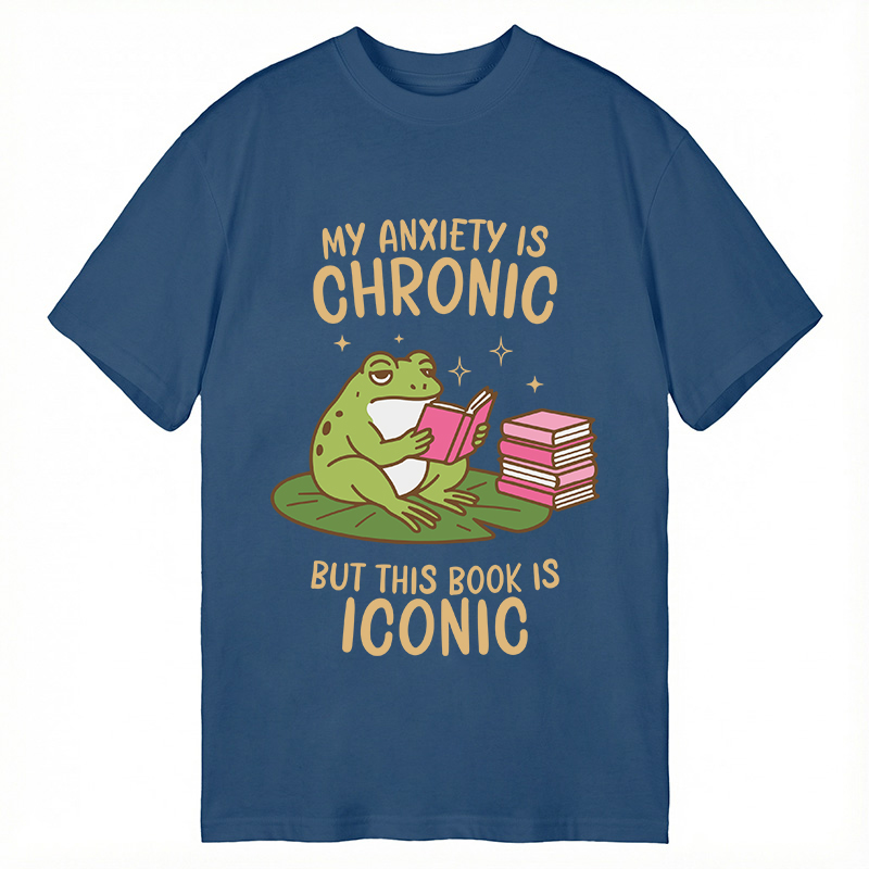 Tokyocanvas Funny Frog Reading Classic T-Shirt