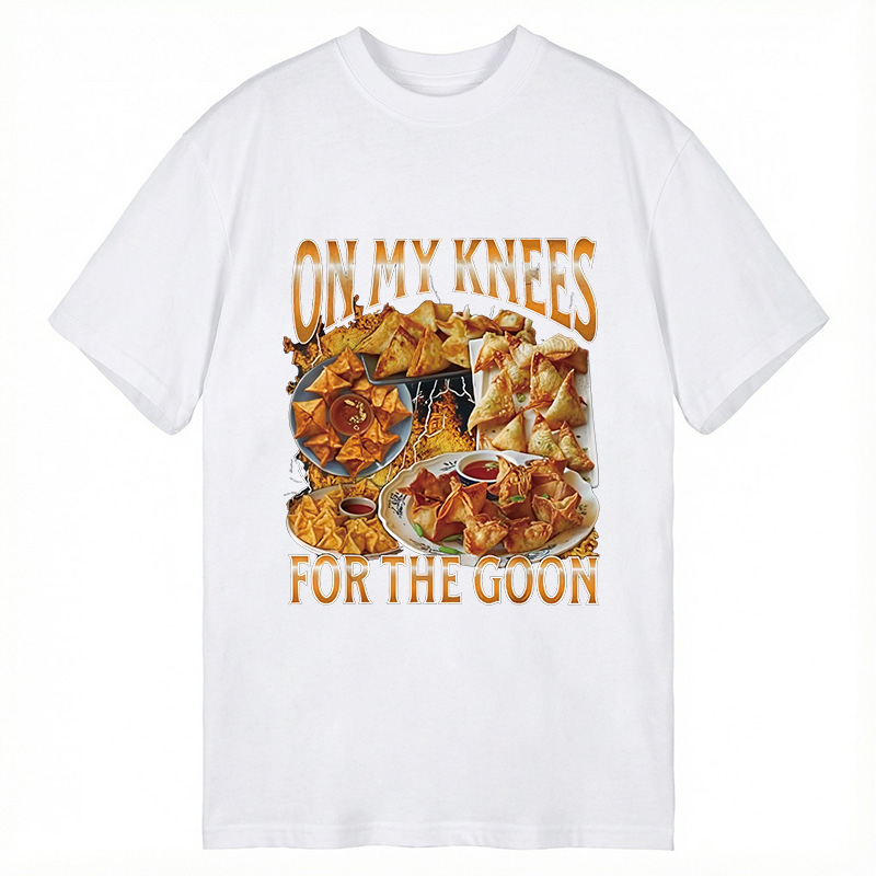 Tokyocanvas On My Knees Funny Crab Rangoon Meme Classic T-Shirt