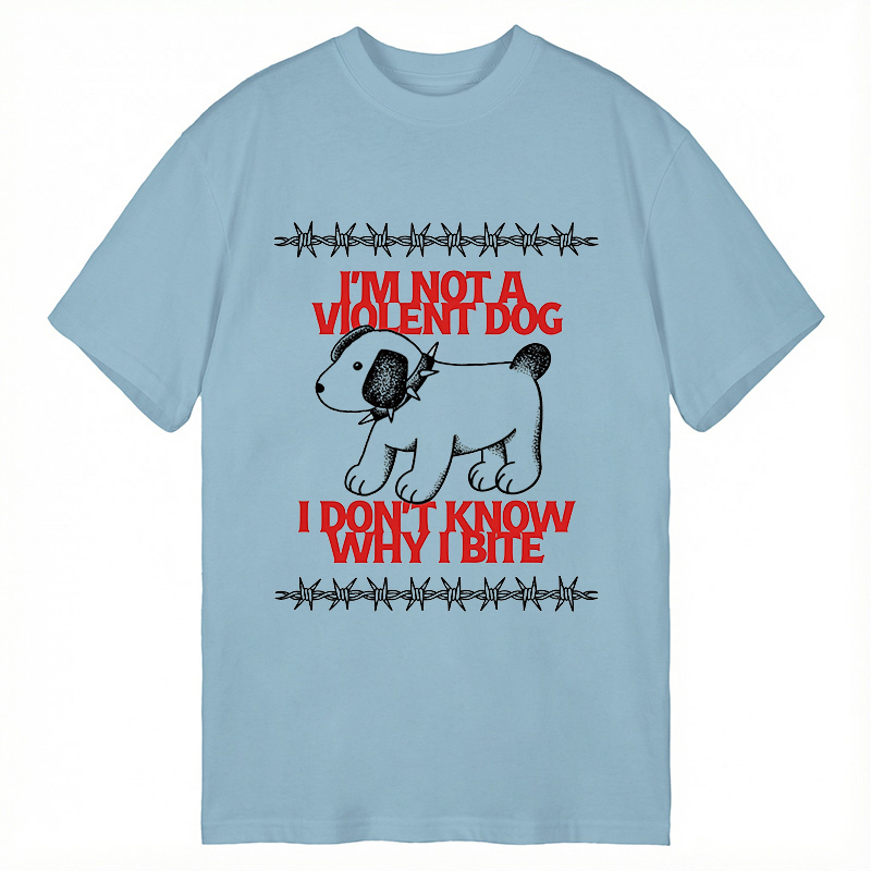 Tokyocanvas I'm Not A Violent Dog I Don't Know Why I Bite Classic T-Shirt