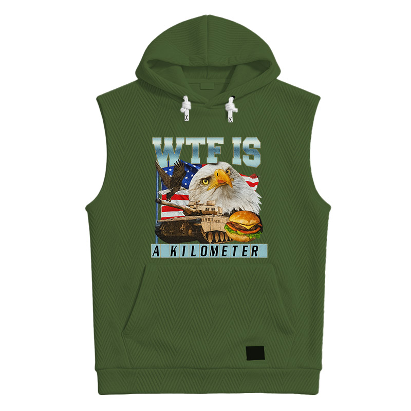 Tokyocanvas WTF Is A Kilometer Meme Hooded Tank