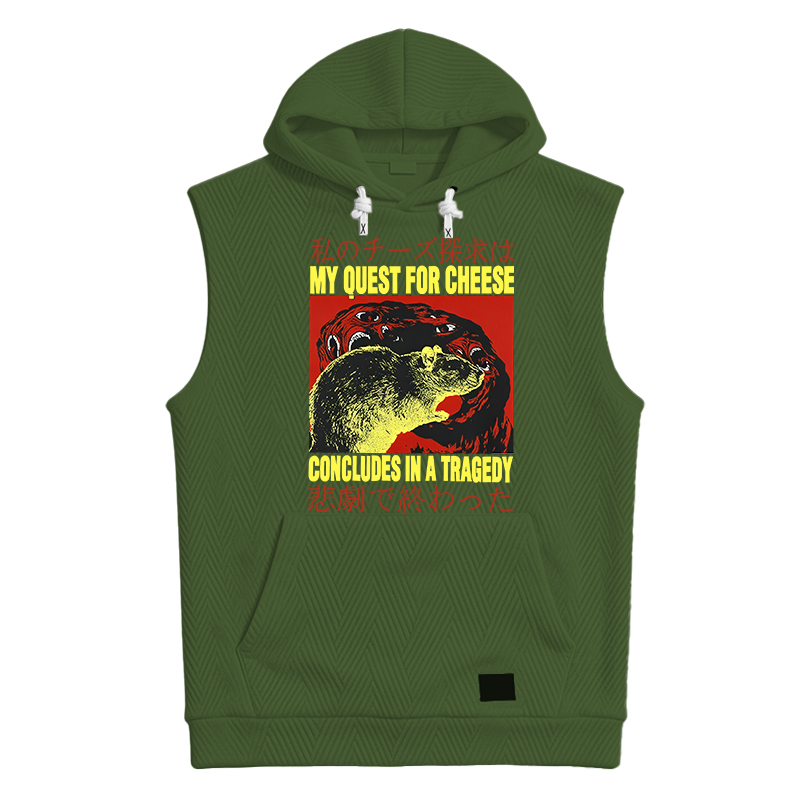 Tokyocanvas My Quest For Cheese Rat Japanese Hooded Tank