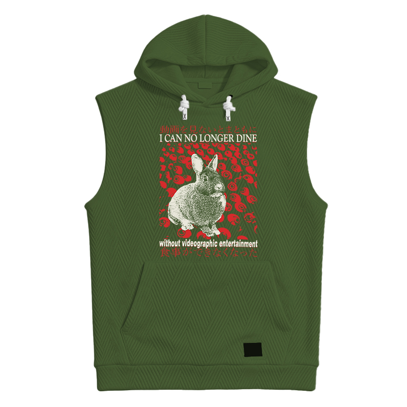 Tokyocanvas I Can No Longer Dine without Videographic Entertainment Hooded Tank