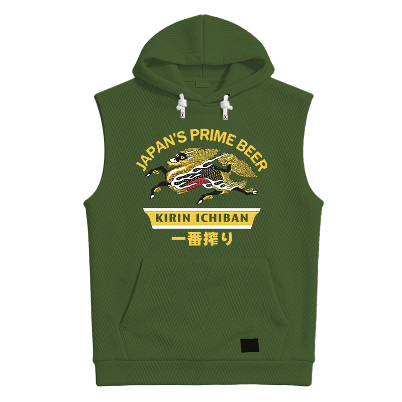 Tokyocanvas Kirin Ichiban Beer Logo Japanese Hooded Tank