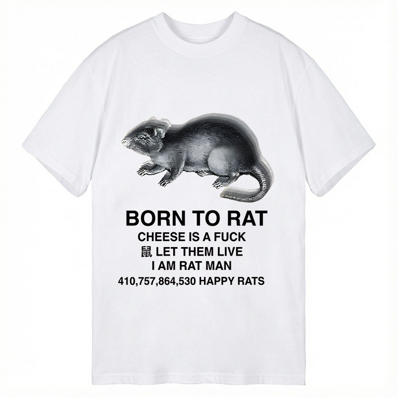 Tokyocanvas Born To Rat Meme Classic T-Shirt