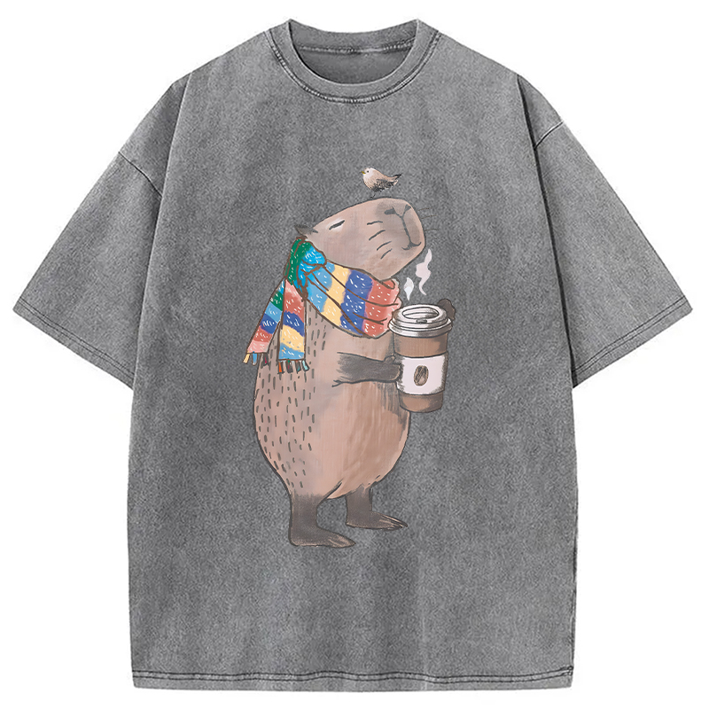 Tokyocanvas Coffeebara Washed T-Shirt