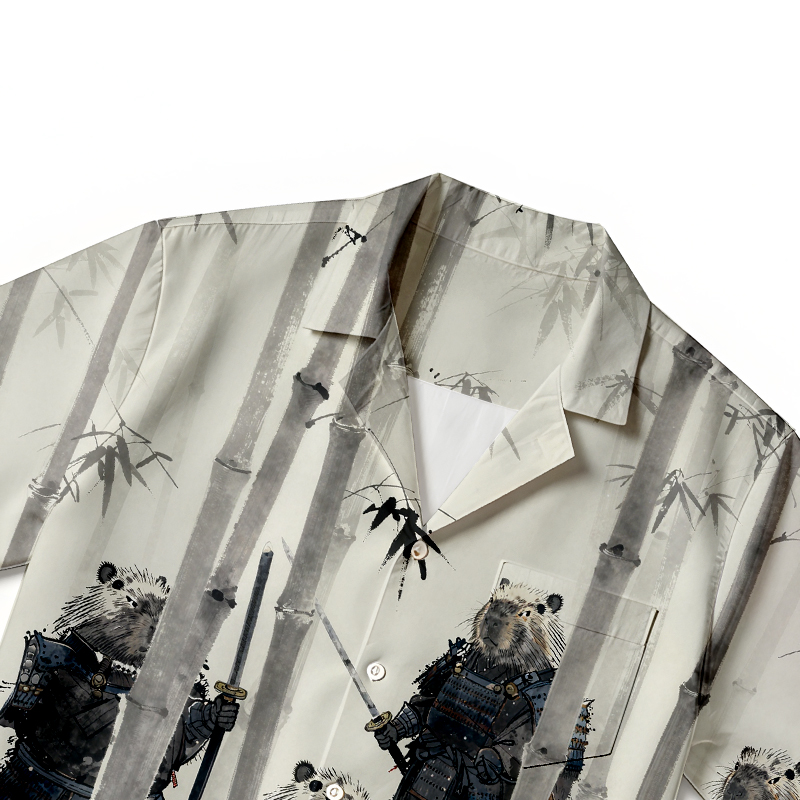 Tokyocanvas Capybara Japanese Samurai Hawaiian Shirt