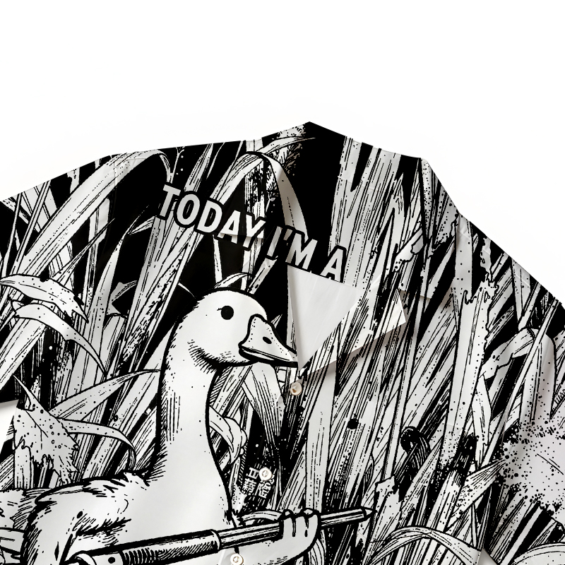 Tokyocanvas Serious Goose Hawaiian Shirt