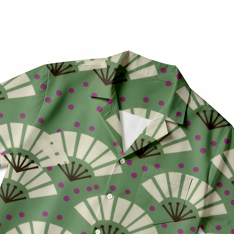 Tokyocanvas Japanese Fan Hawaiian Shirt