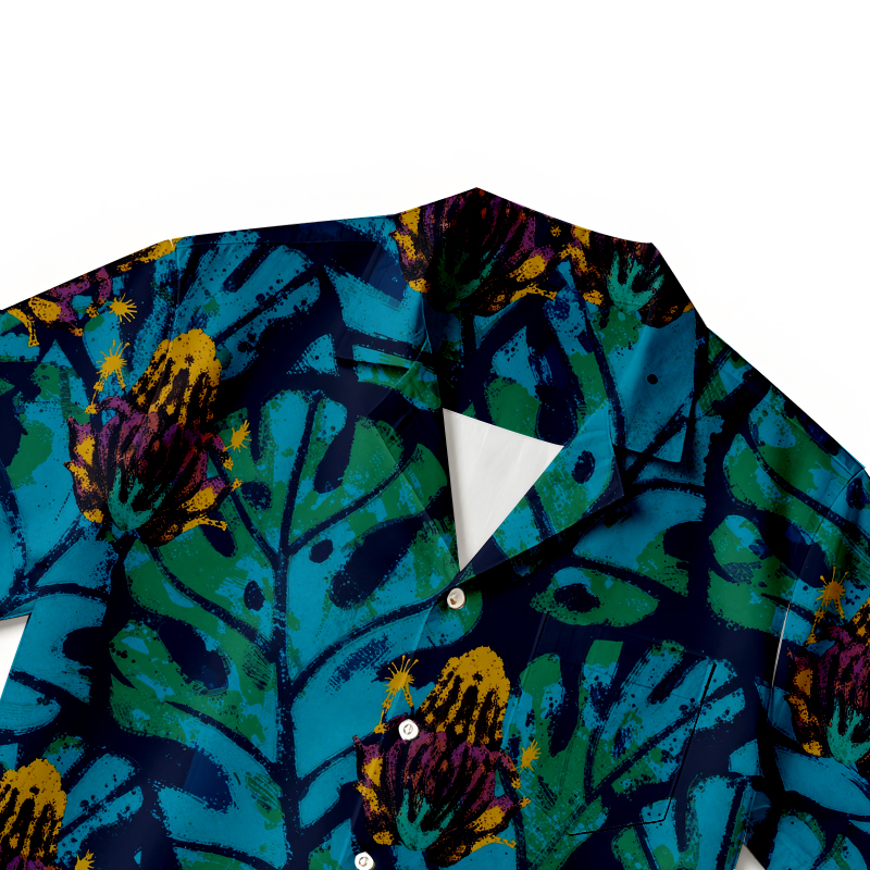 Tokyocanvas Japanese Retro Frog Hawaiian Shirt