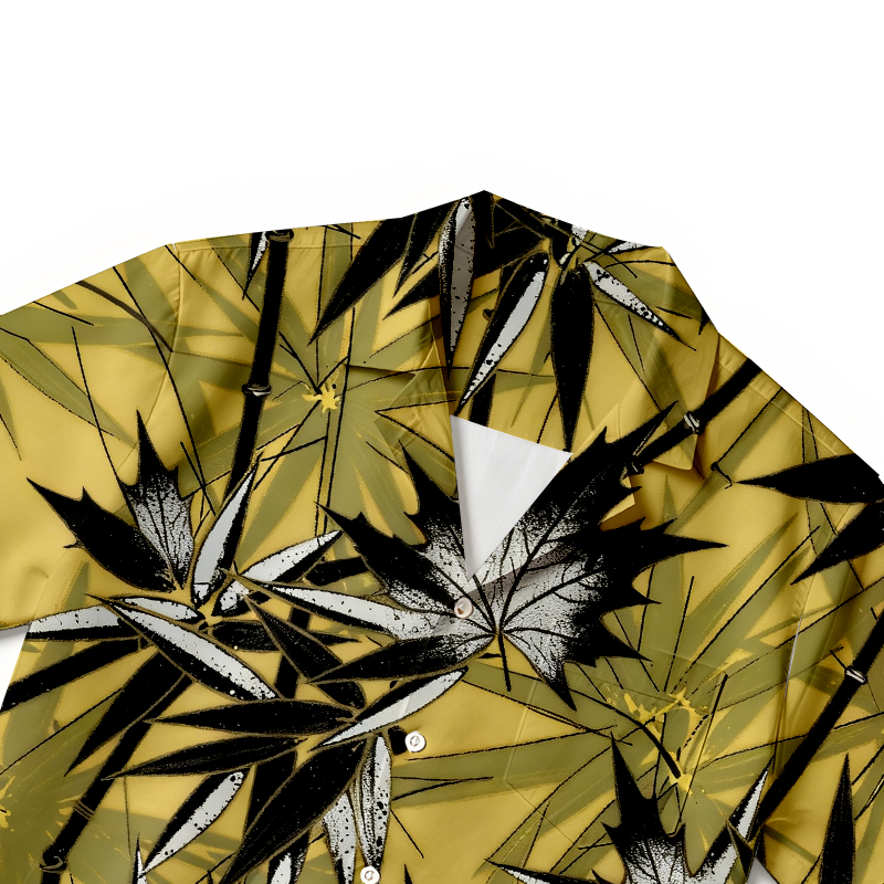 Tokyocanvas Japanese Bamboo Hawaiian Shirt