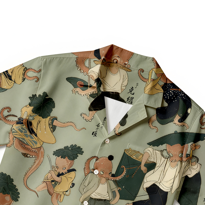 Tokyocanvas Octopus Games Hawaiian Shirt