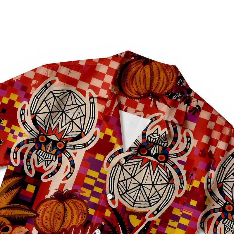 Tokyocanvas Spiders In The Rainforest Hawaiian Shirt