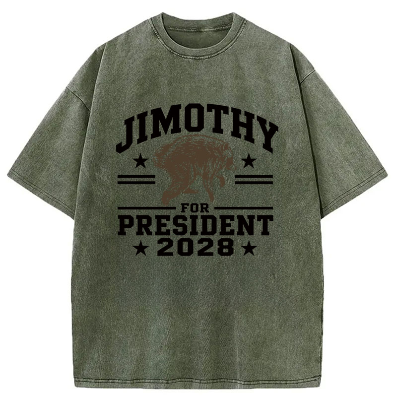 Tokyocanvas Jimothy for President Washed T-Shirt
