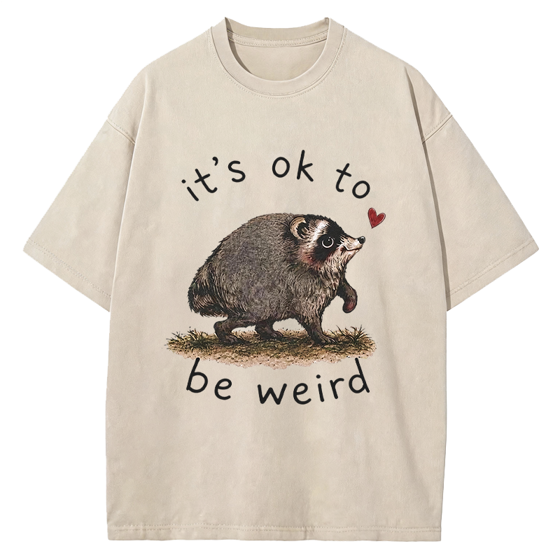 Tokyocanvas It’s OK to Be Weird Washed T-Shirt