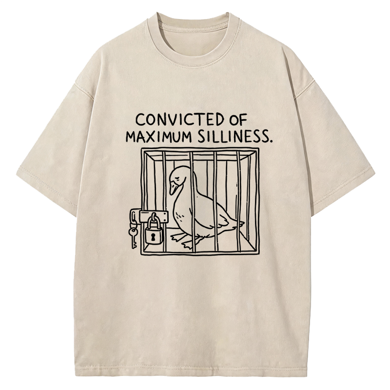 Tokyocanvas Convicted of Maximum Silliness Washed T-Shirt