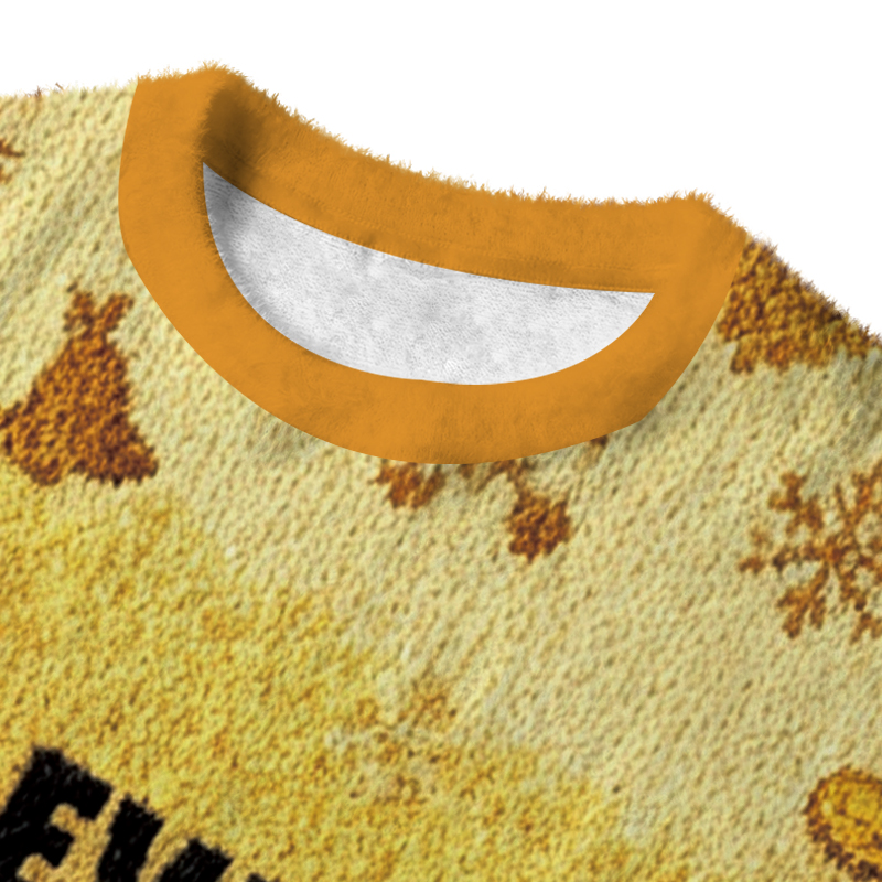 Tokyocanvas Tux Evasion Funny Fuzzy Christmas Ugly Sweatshirt
