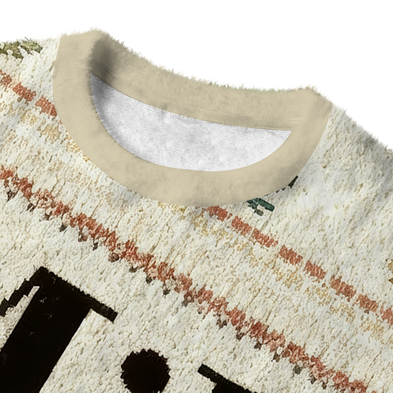 Tokyocanvas Man I Love Frogs Meme Fuzzy Christmas Ugly Sweatshirt