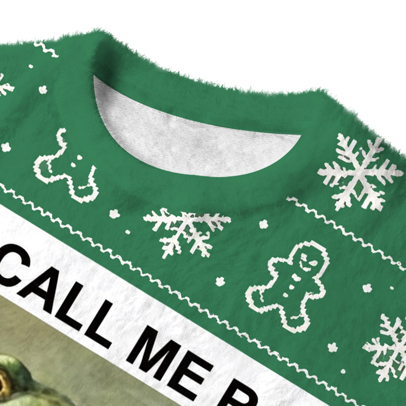Tokyocanvas They Call Me Ranch Cause I Be Dressing Fuzzy Christmas Ugly Sweatshirt