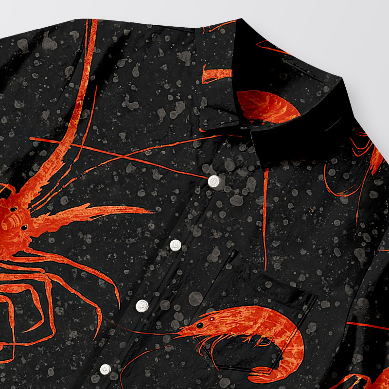 Tokyocanvas Nishiki Shrimp Button-up Shirt