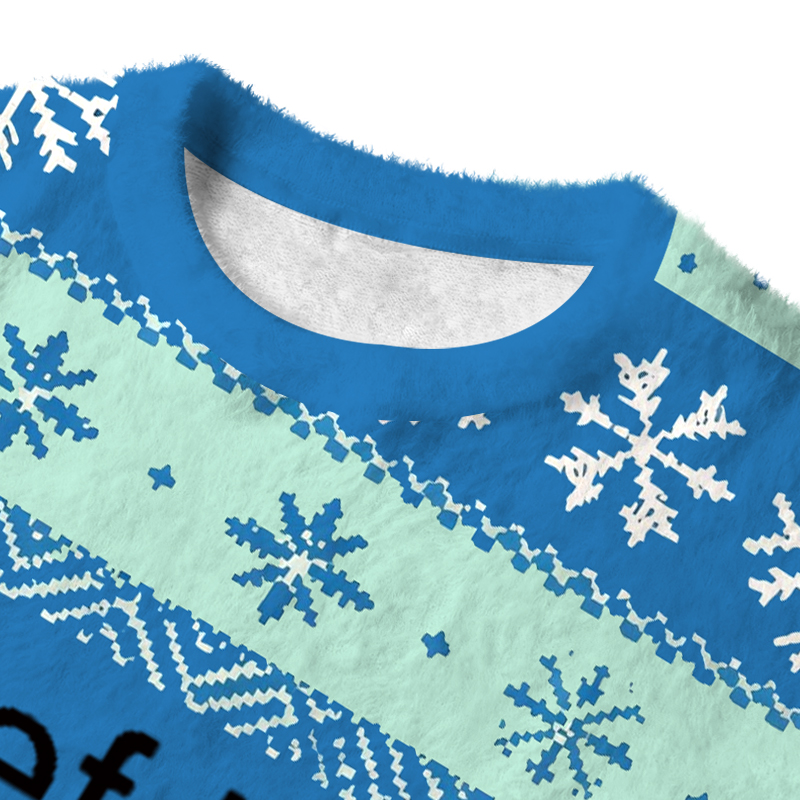 Tokyocanvas Chief Keef Fish Fuzzy Christmas Ugly Sweatshirt