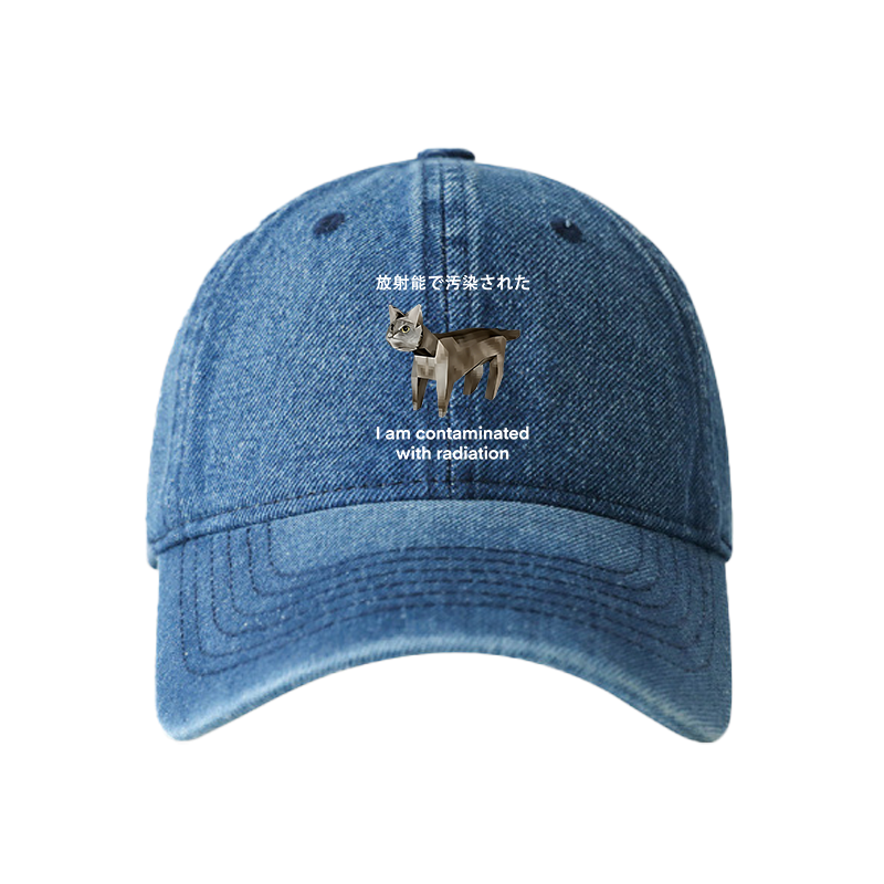 Tokyocanvas Cat Contaminated By Radiation Denim Cap