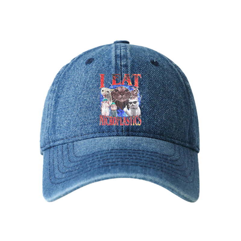 Tokyocanvas I Eat Microplastics Denim Cap