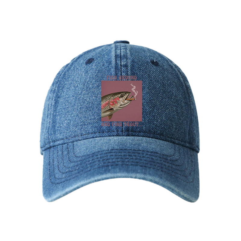 Tokyocanvas Smoking Trout Denim Cap