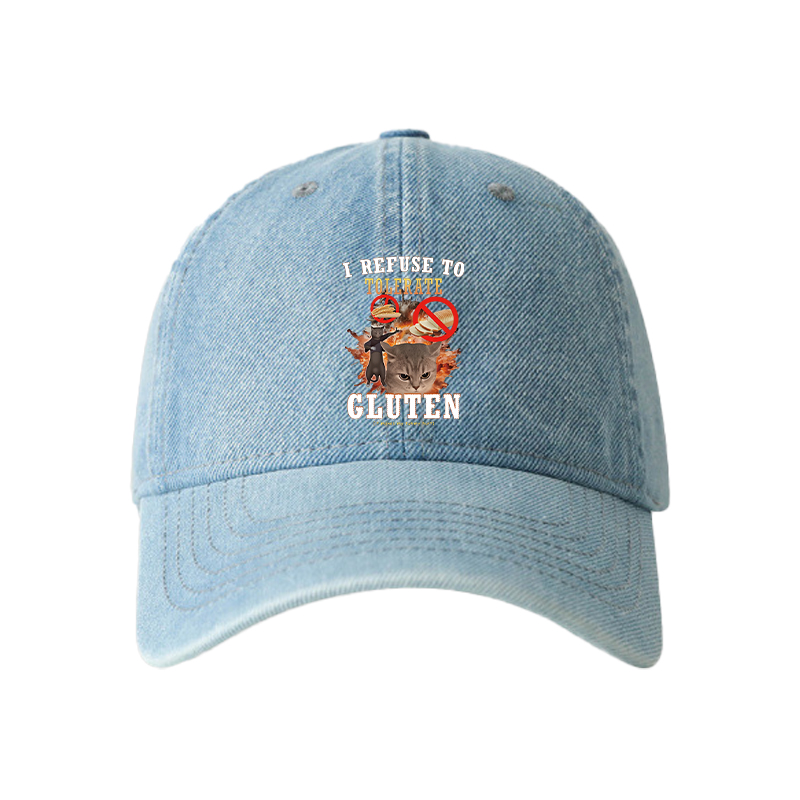 Tokyocanvas I Refuse to Tolerate Gluten Denim Cap
