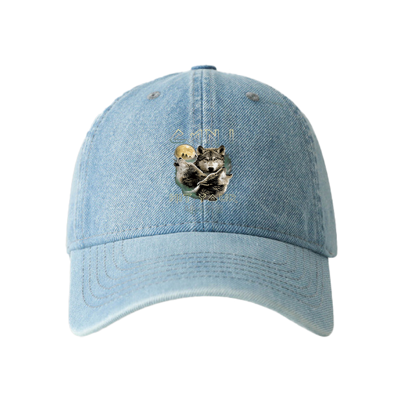 Tokyocanvas Can I Hit Your Vape Meme Denim Cap