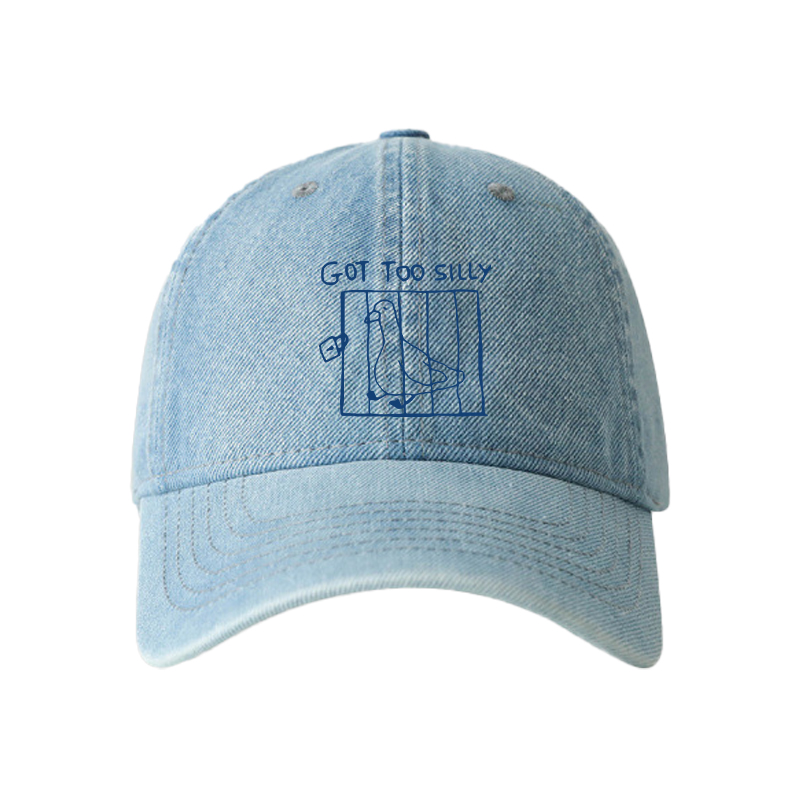 Tokyocanvas Got Too Silly Meme Denim Cap