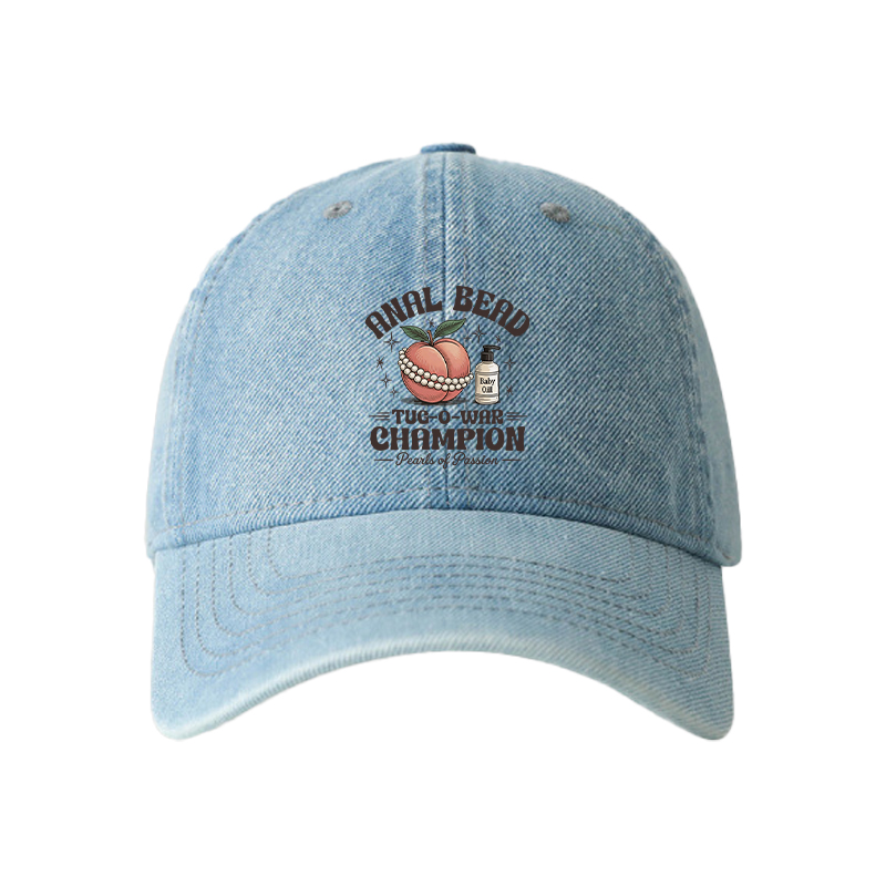 Tokyocanvas Anal Bead Tug-of-War Champion Denim Cap