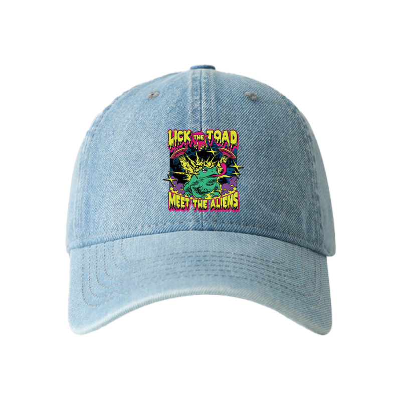 Tokyocanvas Psychedelic Frog Denim Cap