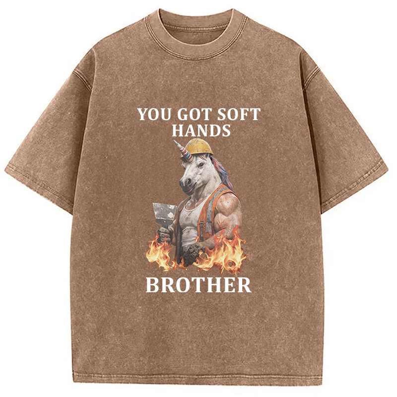 Tokyocanvas You Got Soft Hands Brother Washed T-Shirt
