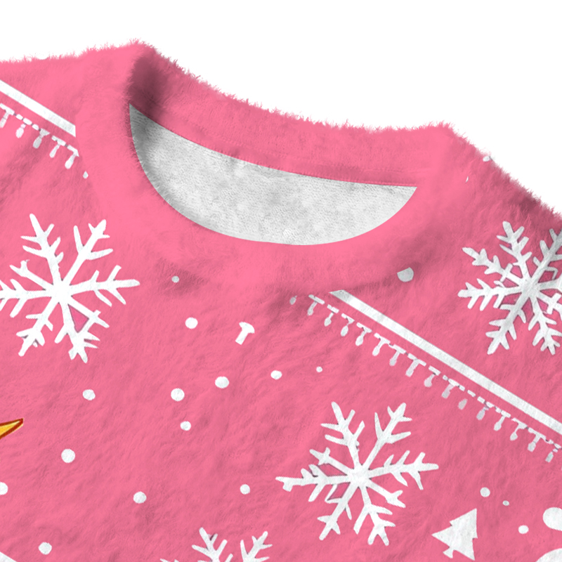 Tokyocanvas I Love Whores Funny Fuzzy Christmas Ugly Sweatshirt