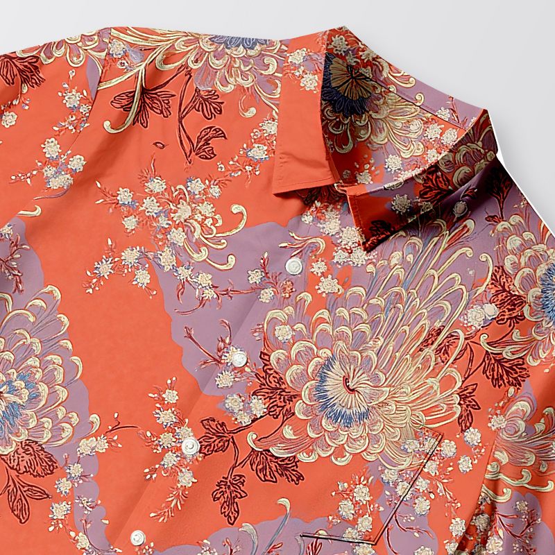 Tokyocanvas ROYAL FLOWER Button-up Shirt