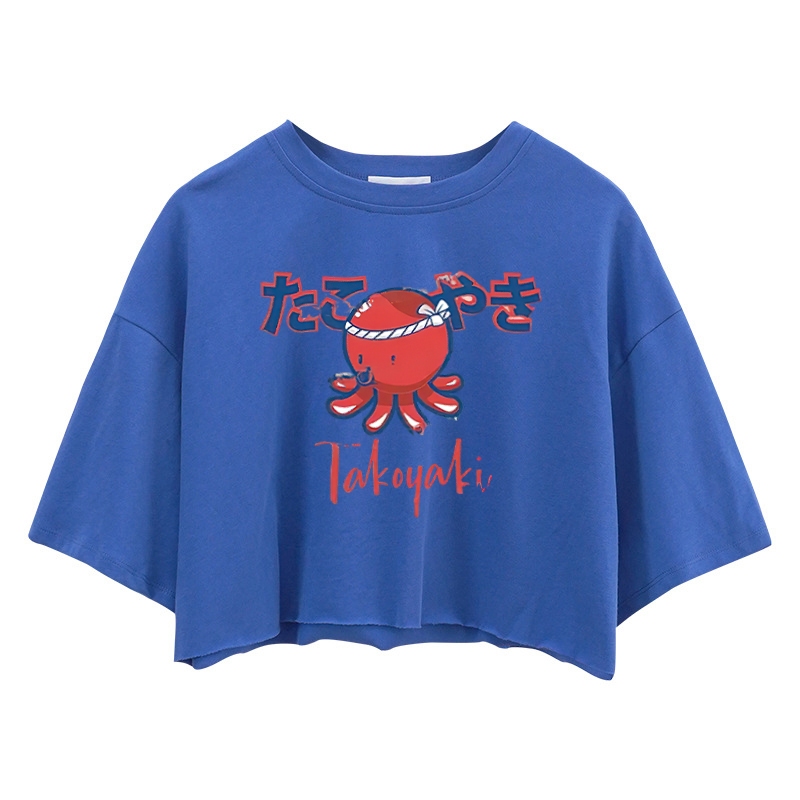 Tokyocanvas Japanese Traditional Takoyaki Crop Top