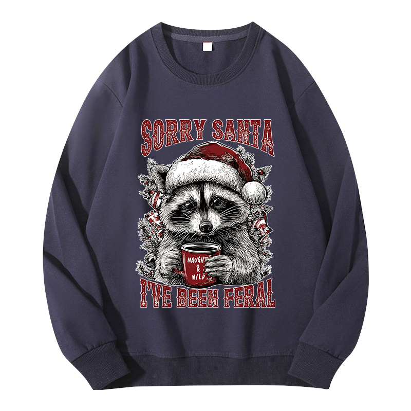 Tokyocanvas Sorry Santa I've Been Feral Classic Sweatshirt
