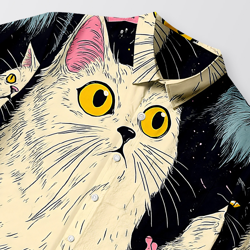 Tokyocanvas Cat's Fantasy Universe Button-up Shirt