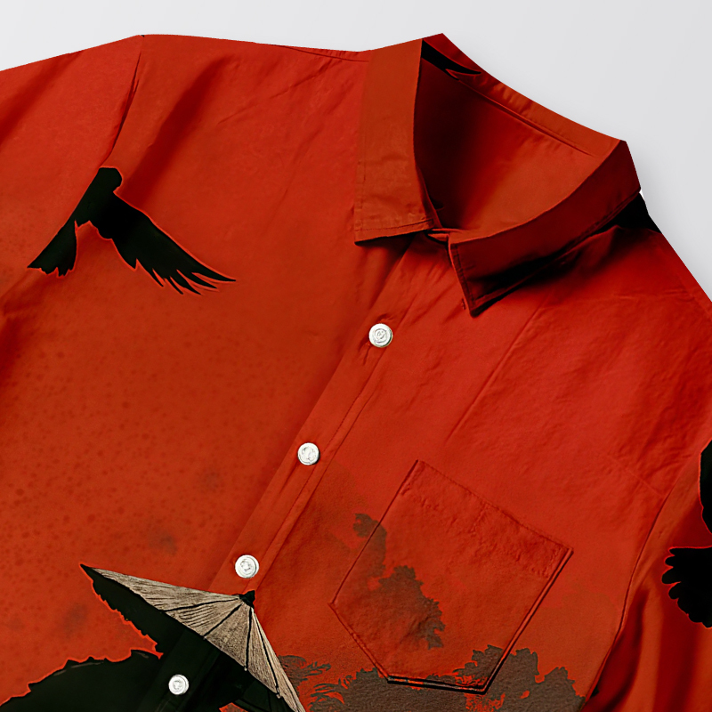 Tokyocanvas Blood Night Samurai Button-up Shirt