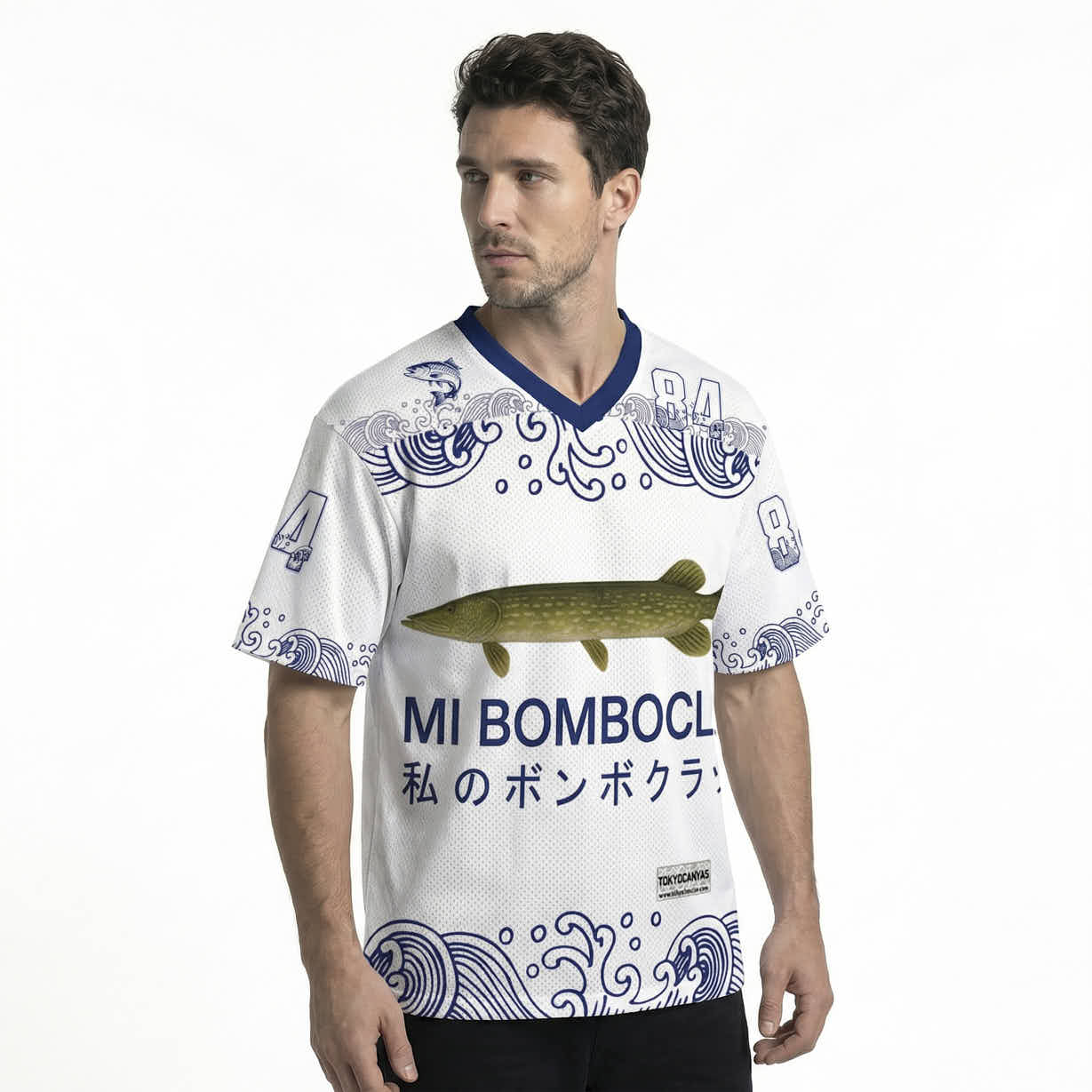 Tokyocanvas Mi Bomboclat Fish Meme Mesh Jersey