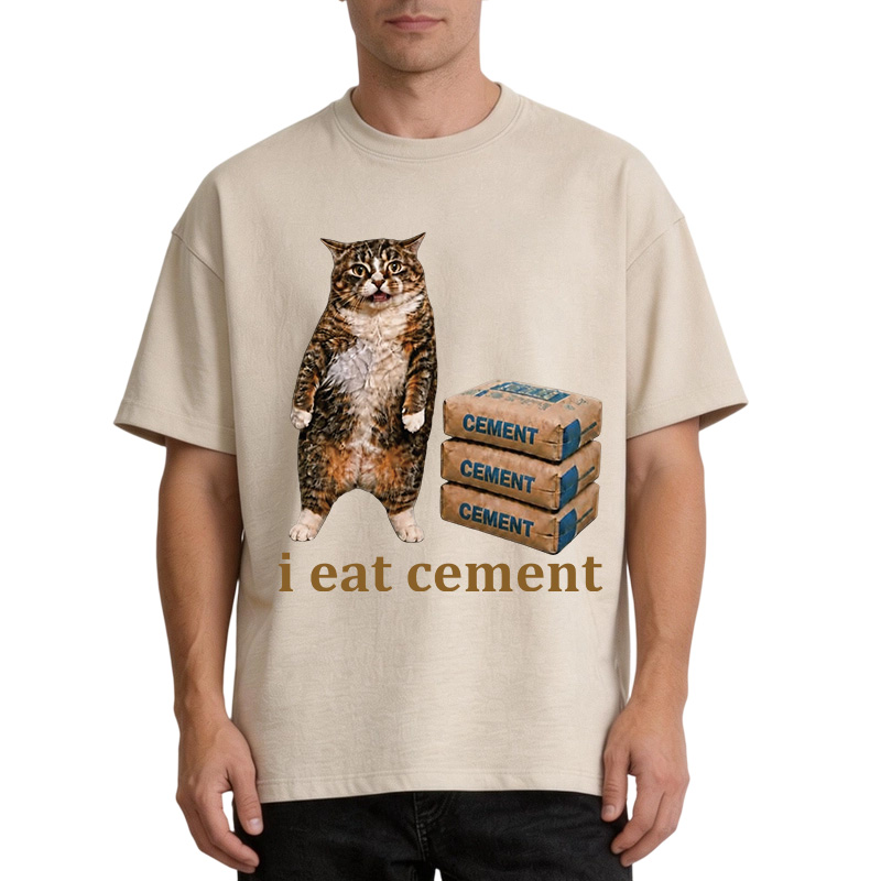 Tokyocanvas I Eat Cement  Washed T-Shirt
