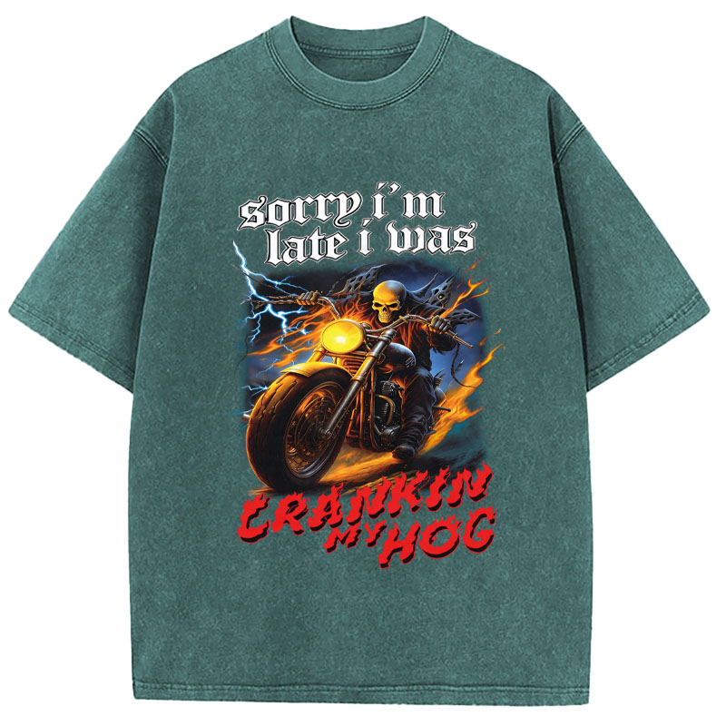 Tokyocanvas Sorry I'm Late Washed T-Shirt