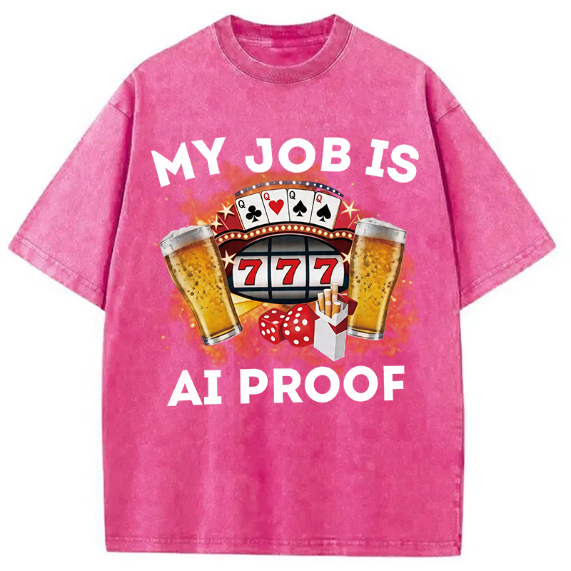 Tokyocanvas My Job Is AI Proof Washed T-Shirt