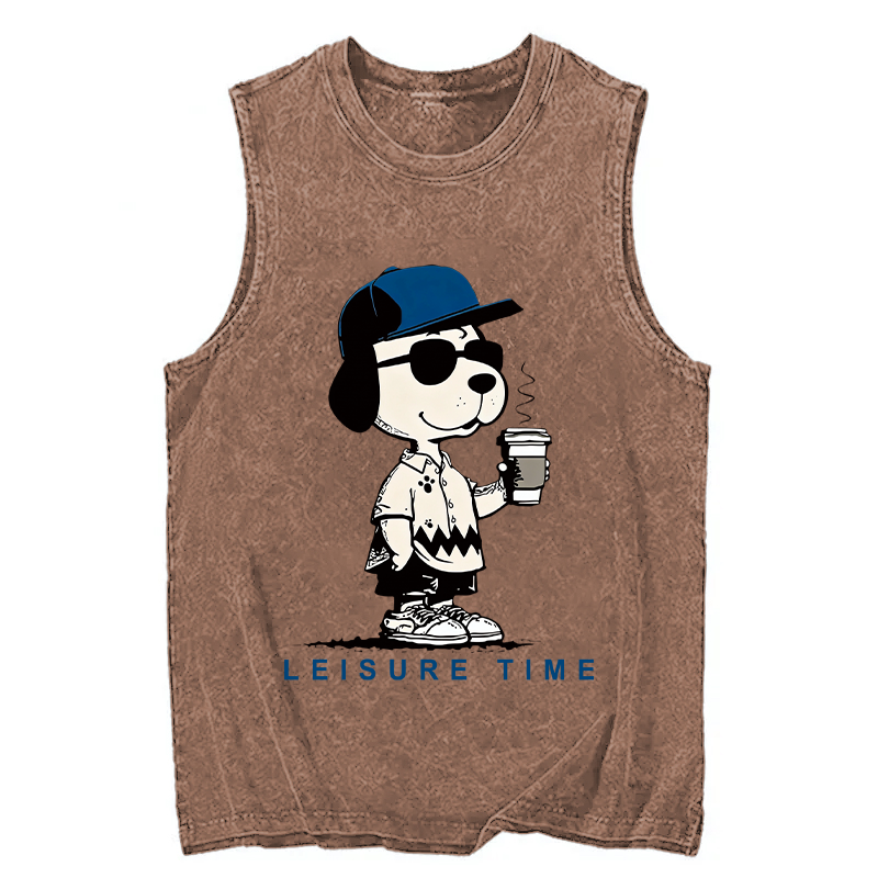 Tokyocanvas Dodger Dog Vintage Japanese Washed Tank